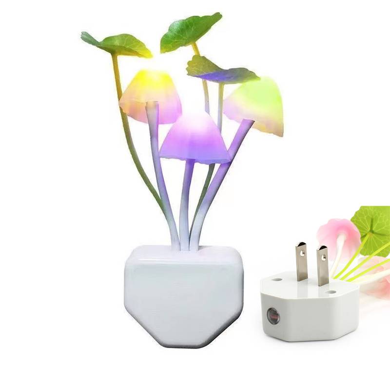 LED Mushroom Night Light with Dimming Sensor