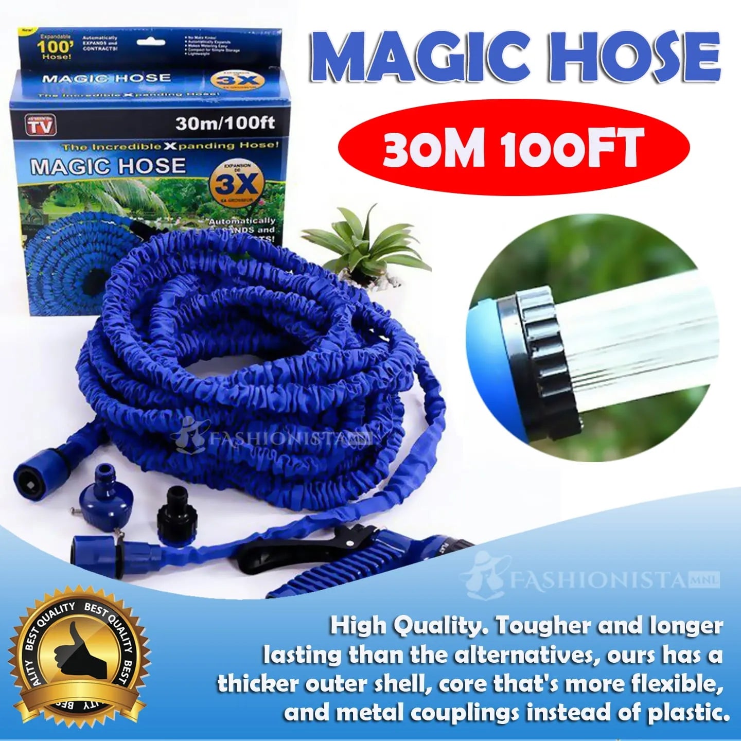 Magic Hose Pipe Expandable & Flexible - 100 ft