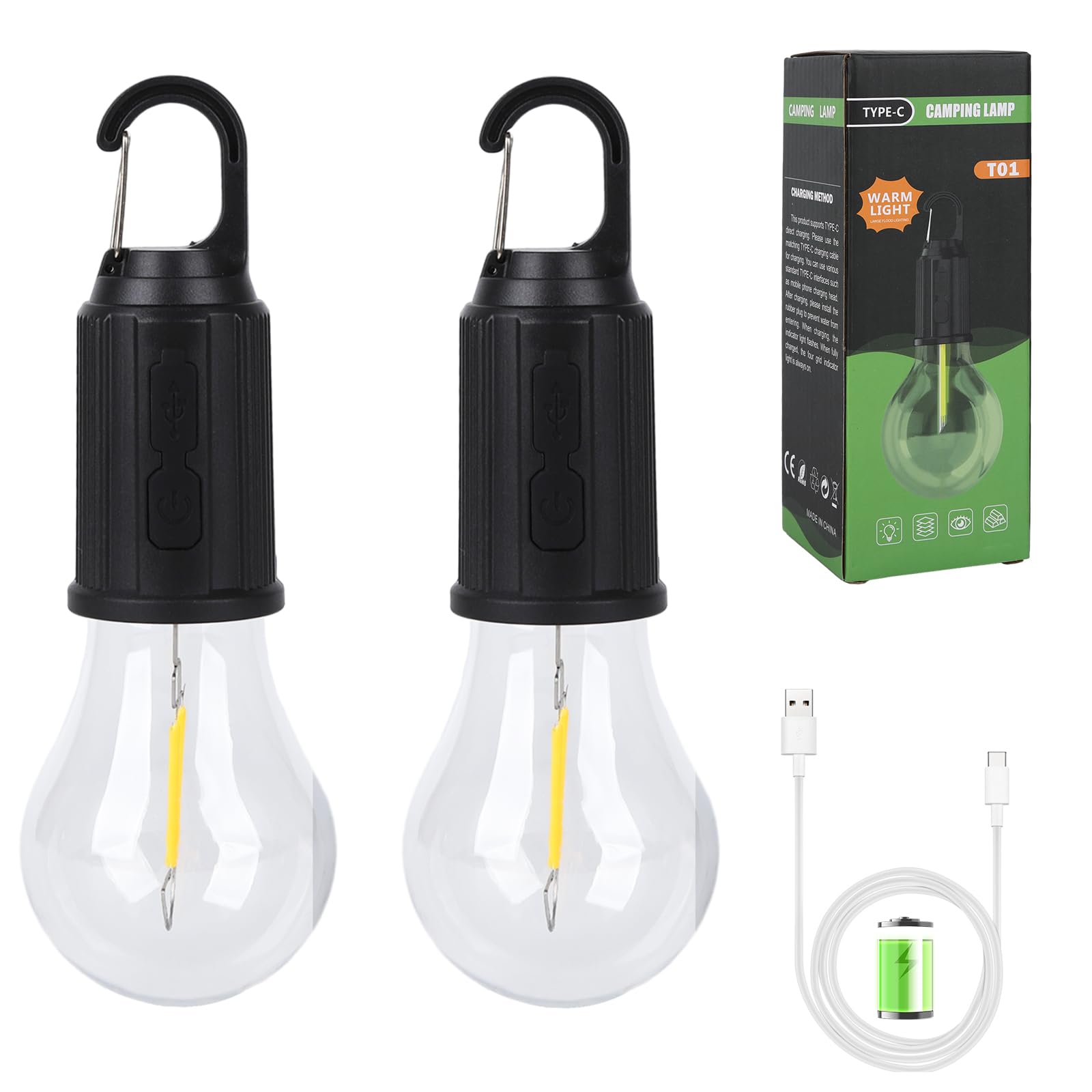 Type-C Camping Lamp – Warm Light