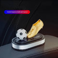 Rotating Golden Boot With Football – Car Dashboard Decoration