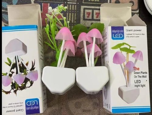LED Mushroom Night Light with Dimming Sensor