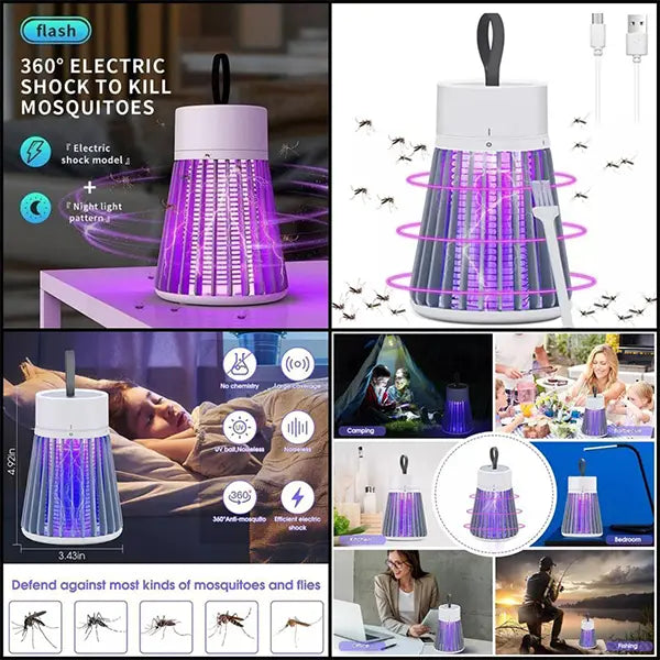 Electric Mosquito Killer Lamp – USB Powered Bug Zapper