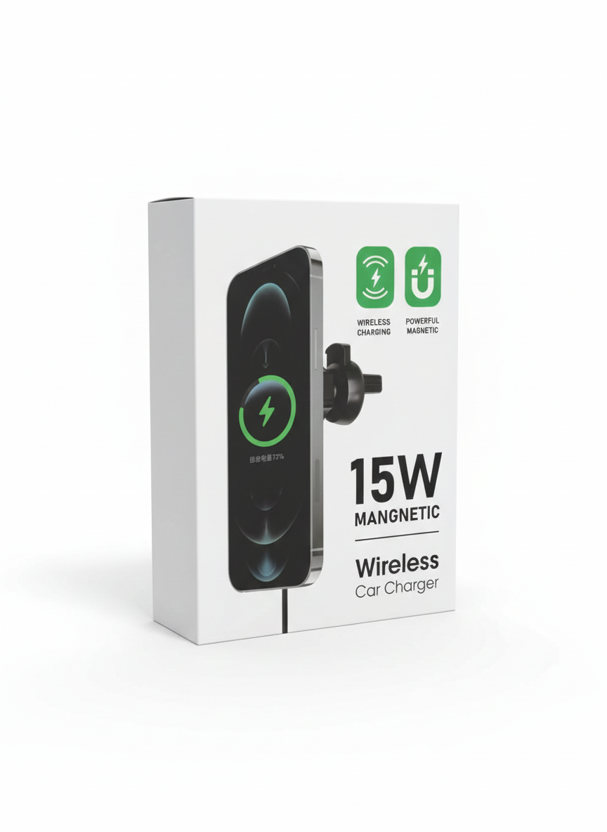 15W Magnetic Wireless Car Charger