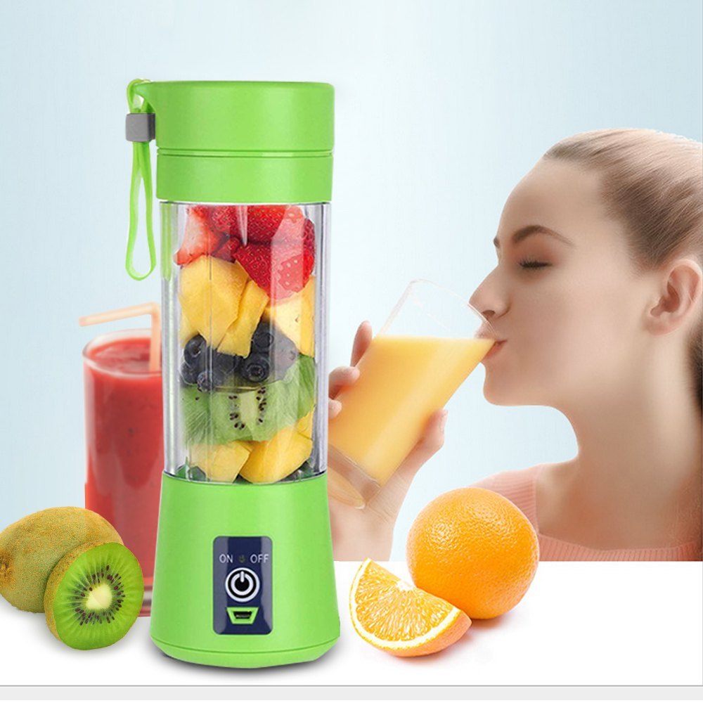 Portable Rechargeable Battery Juice Blender – 380ml (HM-03)