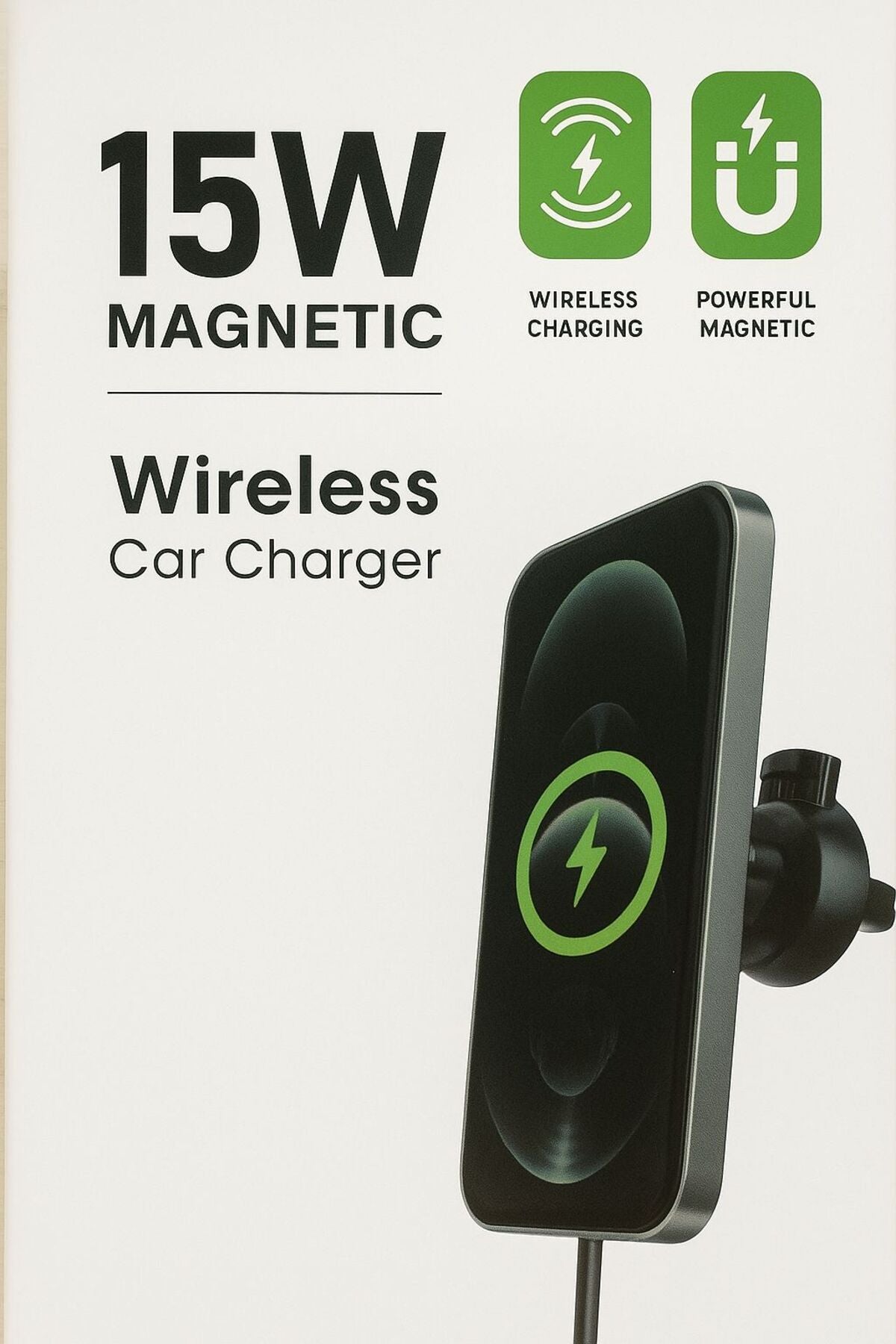 15W Magnetic Wireless Car Charger