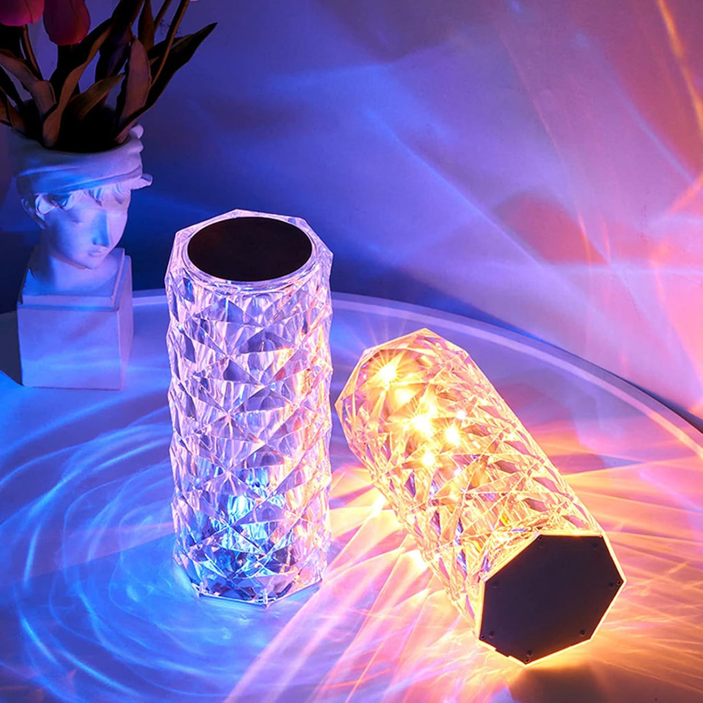 Rose Diamond Table Lamp – USB Charging Touch Lamp