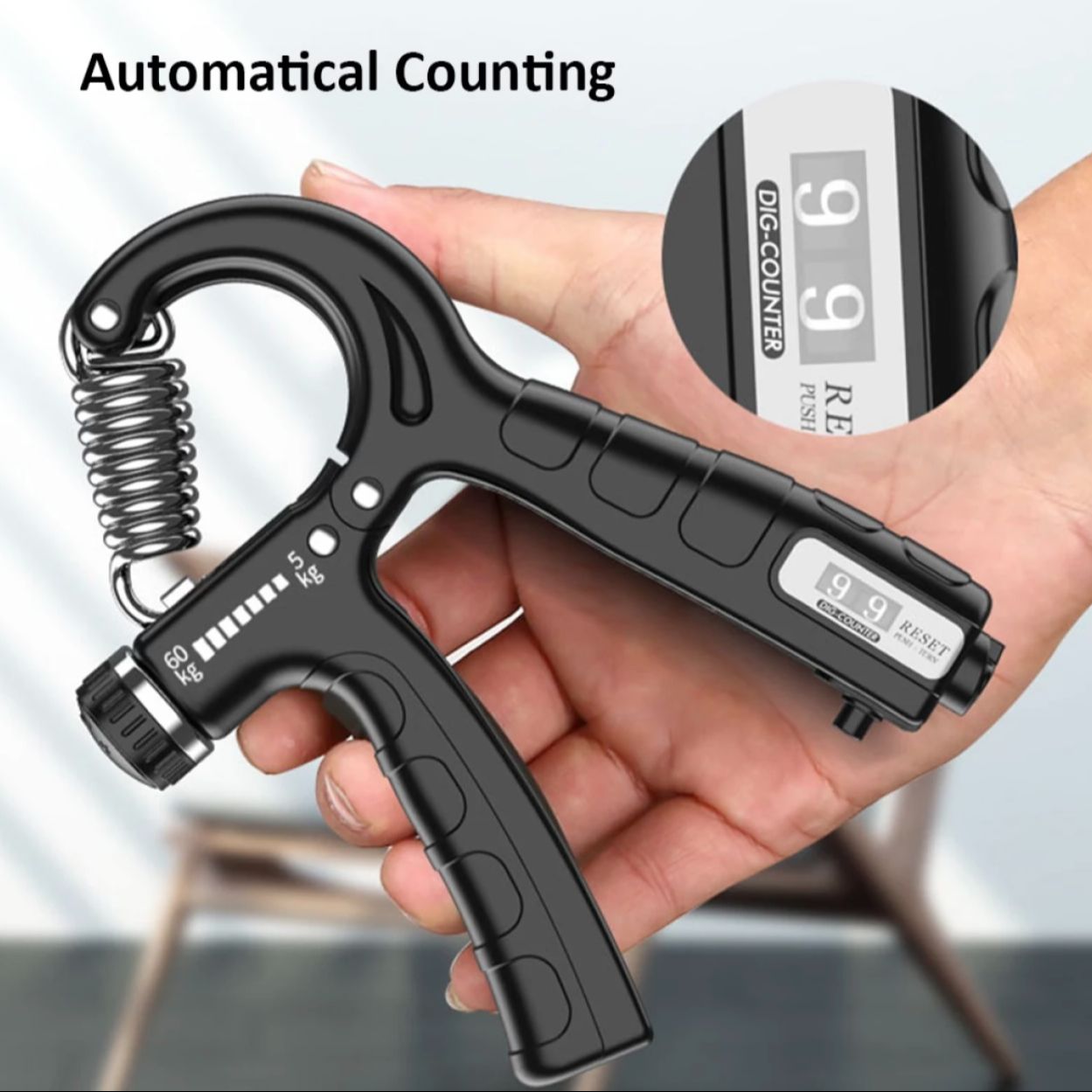 Adjustable Hand Grip With Counter