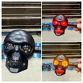 Skull Face LED Motorcycle Indicators – Universal Stylish Turn Signal Lights (Pair)