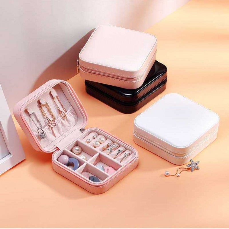 Portable Jewelry Organizer Box (Zippered Travel Case)